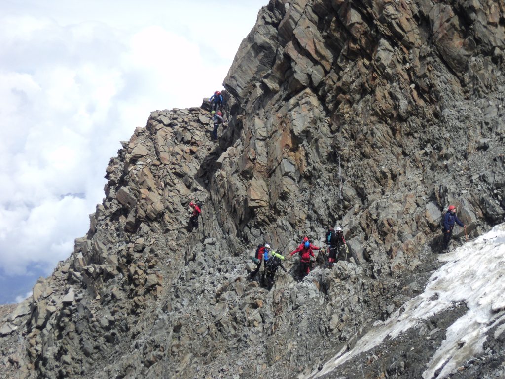 Below Grand Couloir on Mont Blanc
